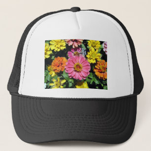 Färgblommor Truckerkeps