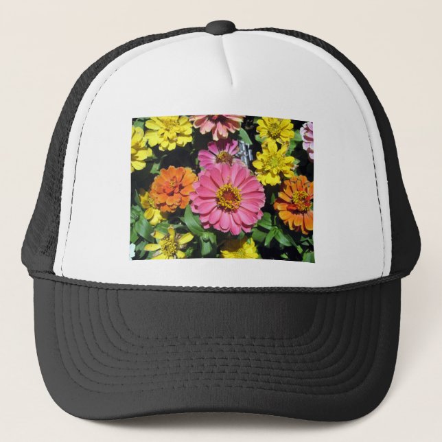 Färgblommor Truckerkeps (Framsida)