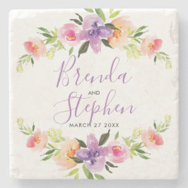 Färgblommor, utandning ram stenunderlägg