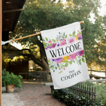 Färgblommor VÄLKOMNA på vitt