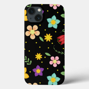 Färgblommor Vattenfärgad cute