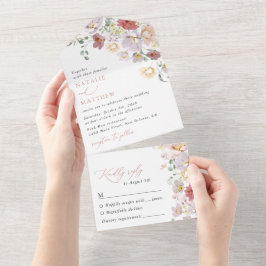 Färgblommor, Wildblommor, Boho, Bröllop