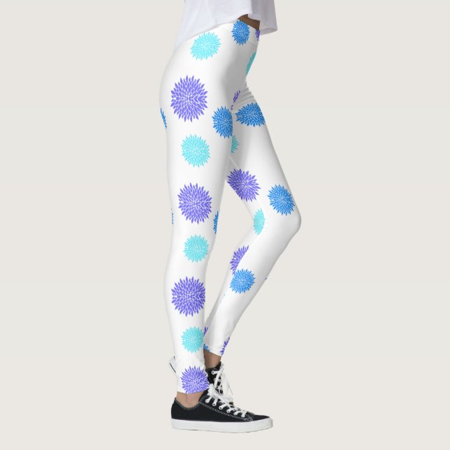 Färgblommor Yoga Leggings (Höger)