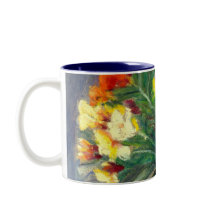 Färgblomsterfärger Hand-målade i oljefastor