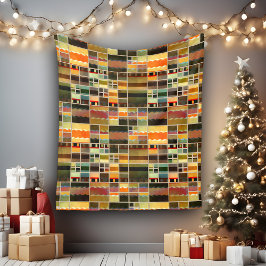 Färgblyat glas Mönster Fleece Blanket