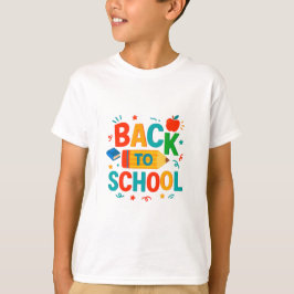Färgblyerts- och äppelgrafik, back to school t shirt