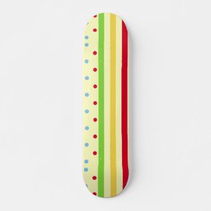Färgborttagen och Polka dots Skateboard