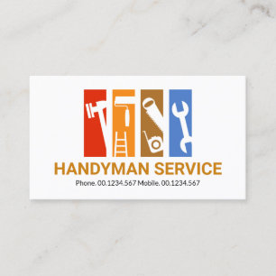 Färgborttagning av Verktyg Handyman Rand Visitkort