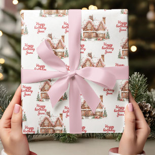 Färgbröd House Grattis på födelsedagen Presentpapper