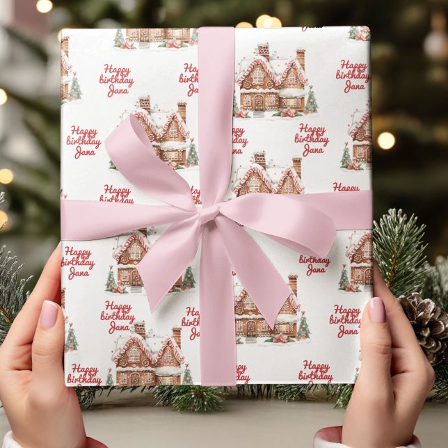 Färgbröd House Grattis på födelsedagen Presentpapper (Skapare uppladdad)