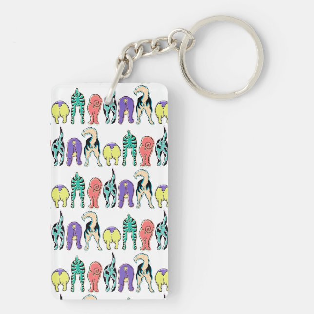 Färgbrytare Hund Butts Mönster (Baksidan)