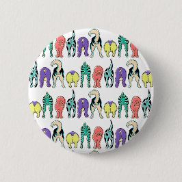 Färgbrytare Hund Butts Mönster Knapp