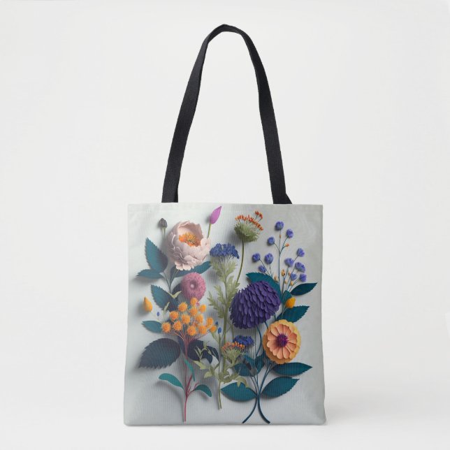 Färgbrytare Pappra blommor Tygkasse (Framsida)