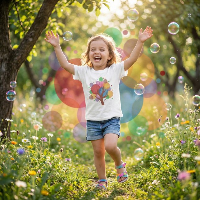 Färgbubbla Träd T Shirt (Skapare uppladdad)