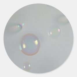 Färgbubblor Runt Klistermärke