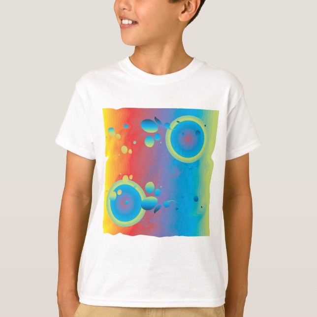 Färgbubblor T Shirt (Framsida)