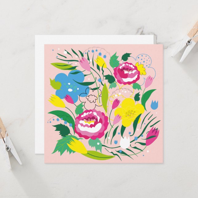 Färgbukett. Inbjudningar (Fram/Back In Situ)