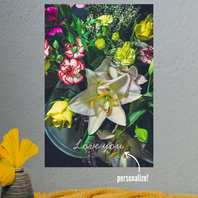 Färgbukett med lily poster (Skapare uppladdad)