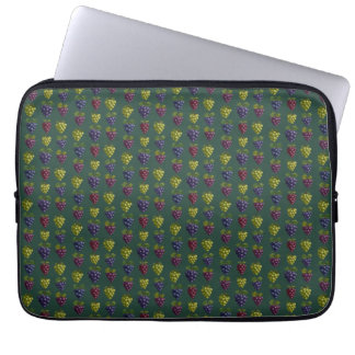 Färgbuntar av druvor laptop fodral