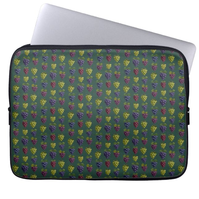 Färgbuntar av druvor laptop fodral (Framsidan)