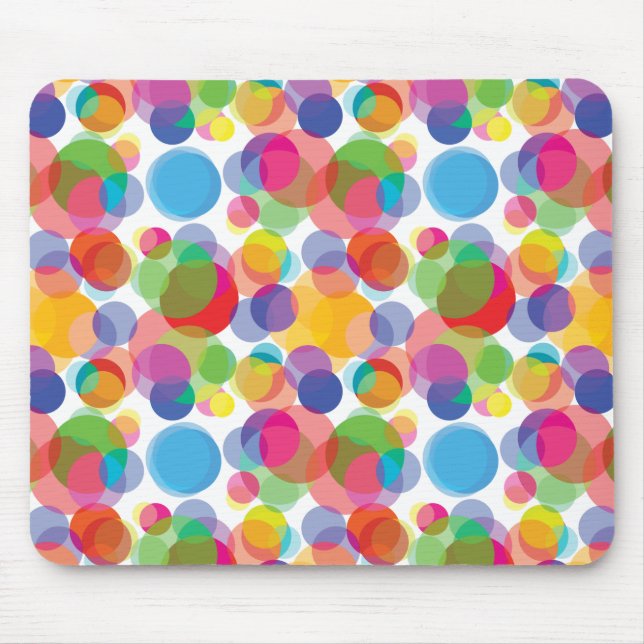 Färgcirkel Mönster Musmatta (Framsidan)
