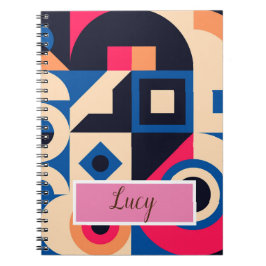 Färgcirkelgeometri mönster anteckningsbok