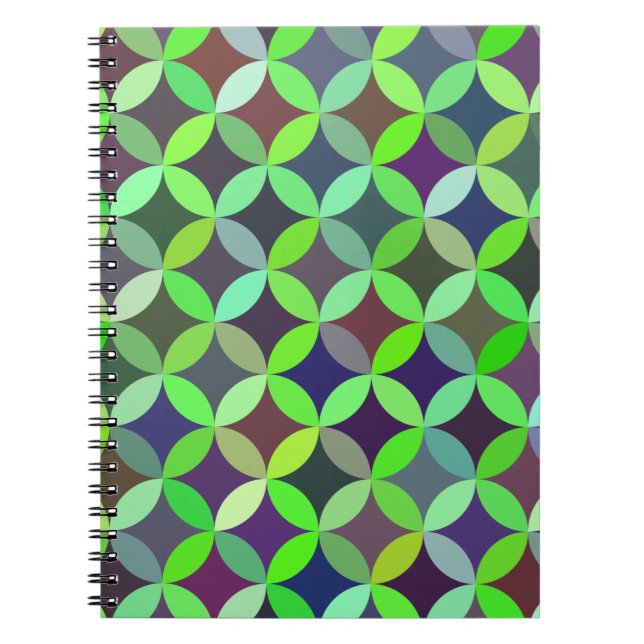 Färgcirkelstjärna Quilt Mönster Anteckningsbok (Framsidan)