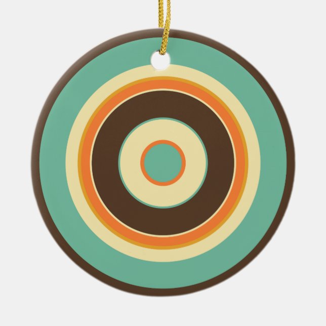Färgcirklar 02 julgransprydnad keramik (Framsidan)