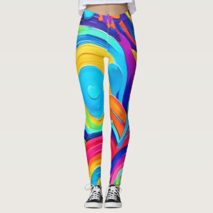 Färgcirklar för Abstrakt Leggings