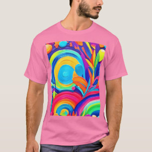 Färgcirklar för Abstrakt T Shirt
