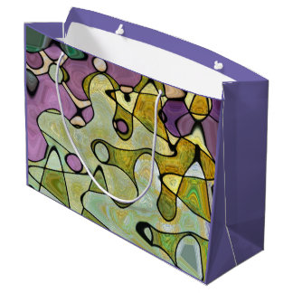 Färgcirklar för coola av lila grönt och mod-snurra