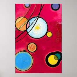 Färgcirklar Geometric Abstrakt Painting Poster