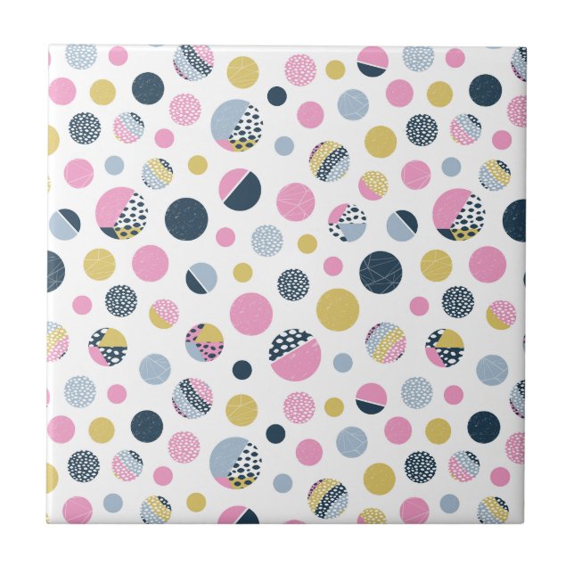 Färgcirklar Kakelplatta (Framsidan)