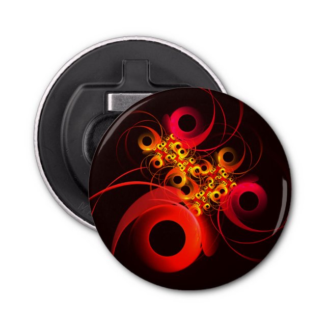 Färgcirklar Modern Abstrakt Art Mönster #08 Flasköppnare (Framsidan)