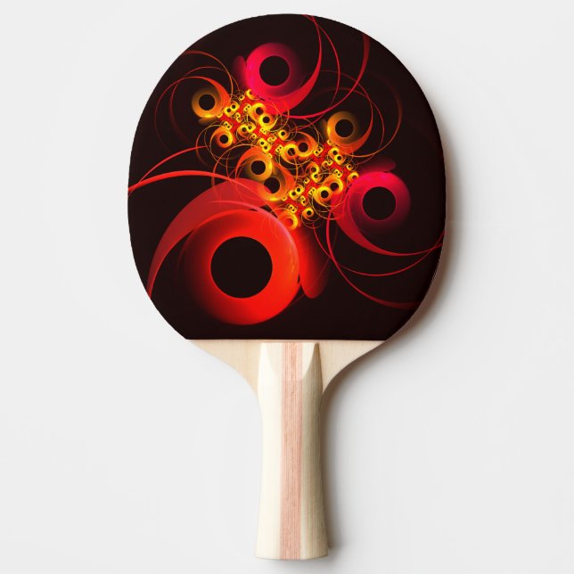 Färgcirklar Modern Abstrakt Art Mönster #08 Pingisracket (Framsidan)