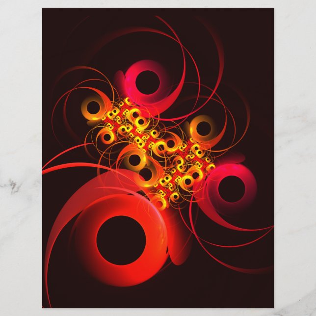 Färgcirklar Modern Abstrakt Art Mönster #08 Reklamblad (Framsidan)