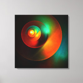 Färgcirklar Modern Abstrakt Art Mönster #18 Canvastryck