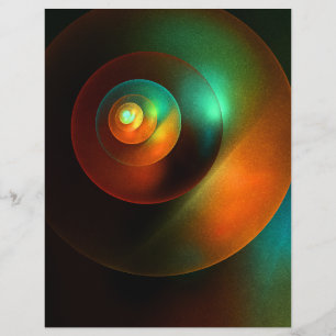 Färgcirklar Modern Abstrakt Art Mönster #18 Reklamblad