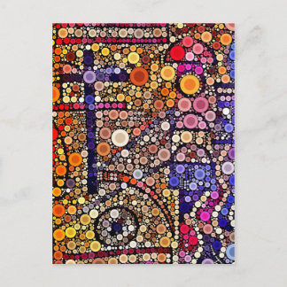 Färgcirklar Mosaic Southwest Kor design Vykort