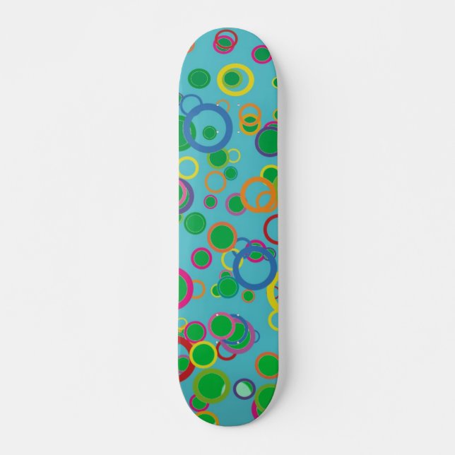 Färgcirklar Skateboard (Framsida)