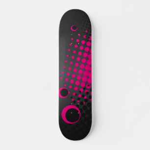 Färgcirklar Skateboard (svart)