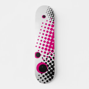Färgcirklar Skateboard (vit) Bräda 20,5 Cm