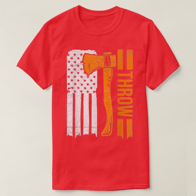 FÄRGdesign för en Ax-kastande vuxen T Shirt (Design framsida)