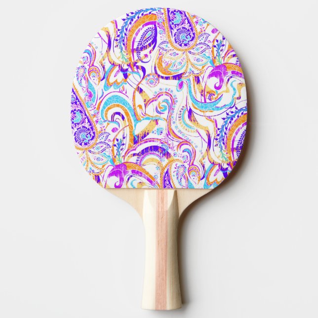 Färgdesign för färglösa färger i rött ljus pingisracket (Baksidan)