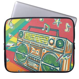 Färgdesign för funkyns startruta laptop fodral