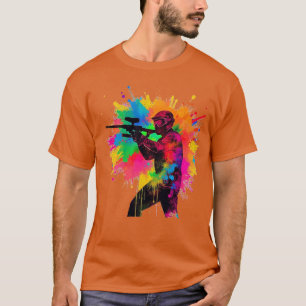 Färgdesign för Paintball Gamer T Shirt