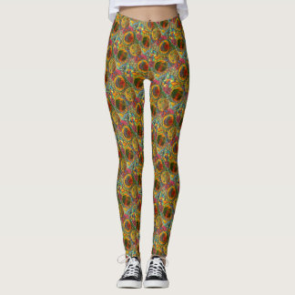 Färgdesign med abstrakt leggings