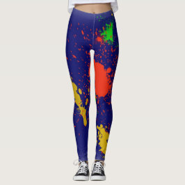 Färgdesigner Leggings - gåvor för Stänk