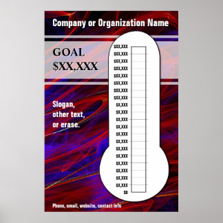 Färgdiagram för blått och Magenta Poster