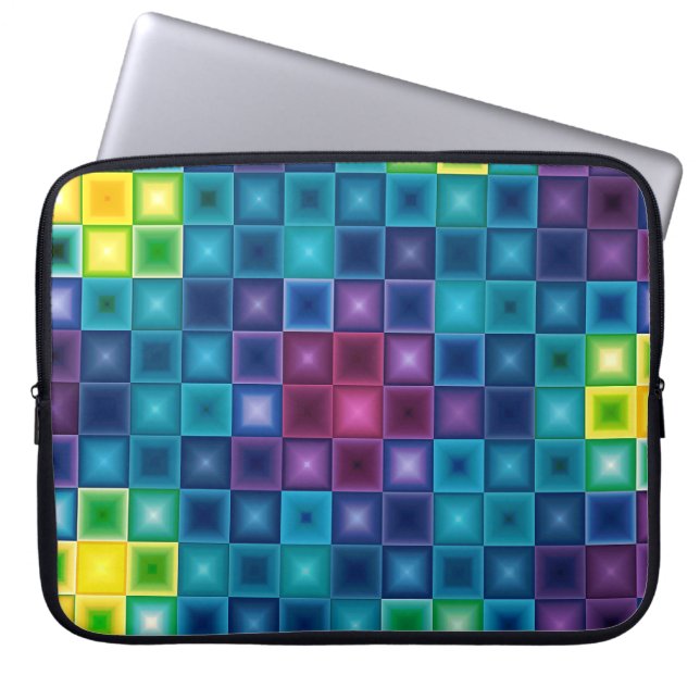 Färgdiamanter Mönster Laptop Sleeve (Framsidan)
